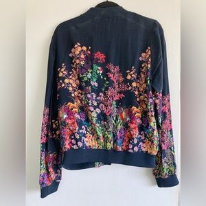 Floral bomber jacket